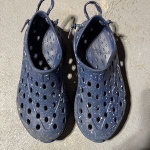 Kids Navy Water-Ready Slip-On Water Shoes